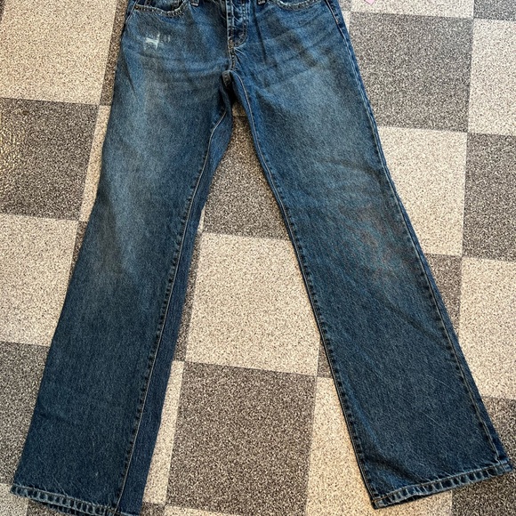 NWT Wild Fable Women's Easy Rigid Low Rise Boot Cut Jeans- Medium Wash Size 2 - Picture 3 of 10